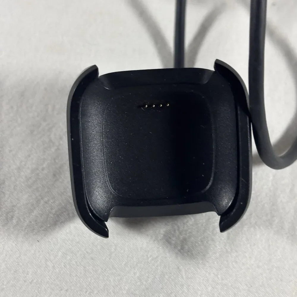 Fitbit Versa Charging Cable Dock Cradle USB Charger Black Replacement